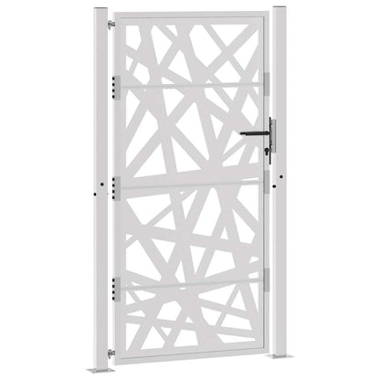 vidaXL Porte de jardin acier résistant aux intempéries design lumière