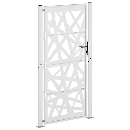 vidaXL Porte de jardin acier résistant aux intempéries design lumière