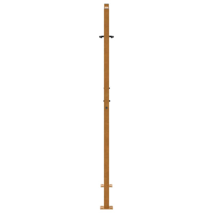 vidaXL Porte de jardin acier résistant aux intempéries design feuilles