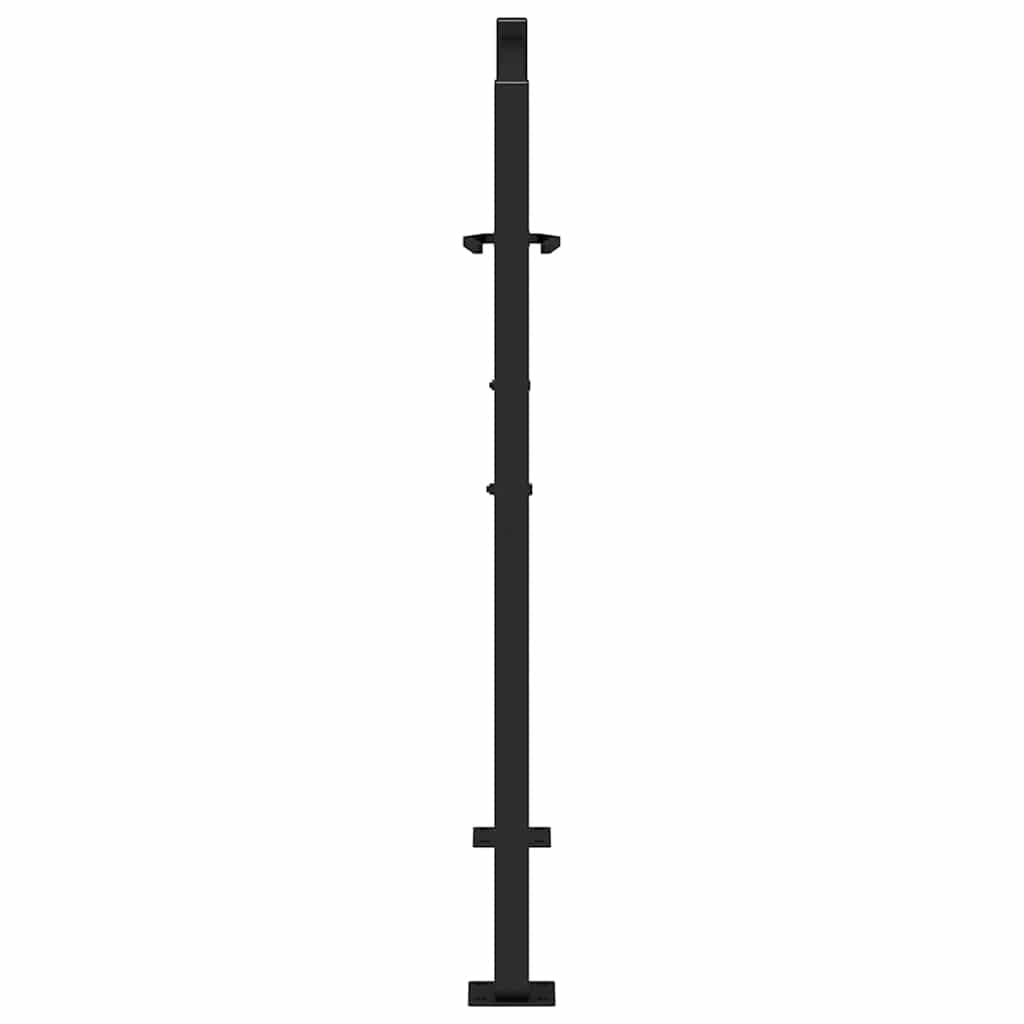 vidaXL Portail de jardin noir 105x105 cm acier conception de tracés