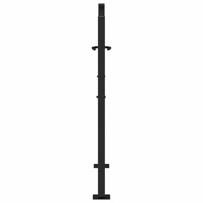vidaXL Portail de jardin noir 105x105 cm acier conception de tracés