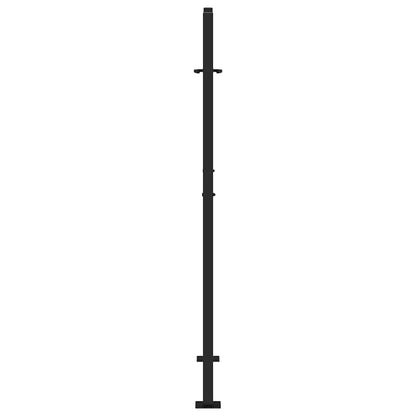vidaXL Portail de jardin noir 105x155 cm acier conception de tracés