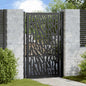 vidaXL Portail de jardin noir 105x155 cm acier conception de tracés