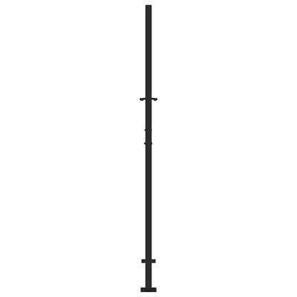 vidaXL Portail de jardin noir 105x180 cm acier conception de tracés