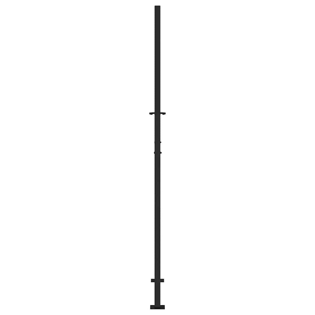 vidaXL Portail de jardin noir 105x205 cm acier conception de tracés