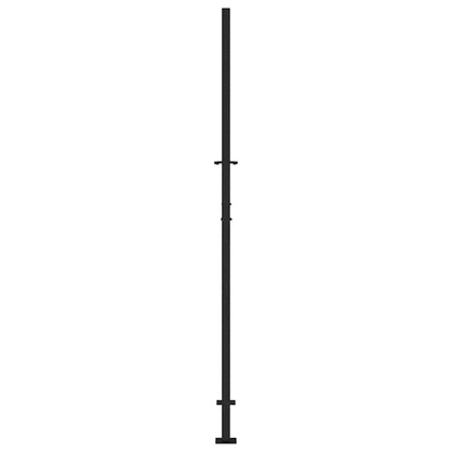 vidaXL Portail de jardin noir 105x205 cm acier conception de tracés