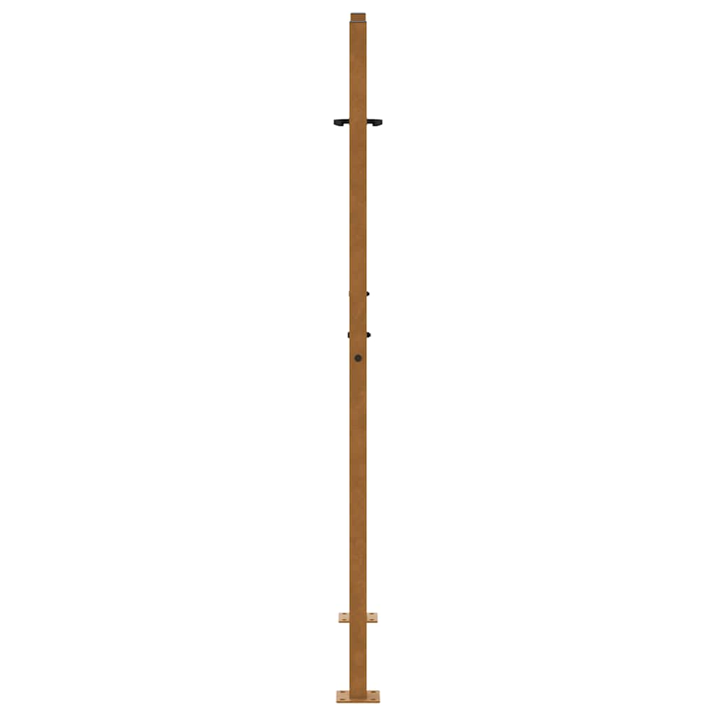 vidaXL Porte de jardin acier résistant aux intempéries design tracés