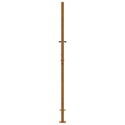 vidaXL Porte de jardin acier résistant aux intempéries design flamme