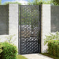 vidaXL Portail de jardin noir 105x205 cm acier conception croisée