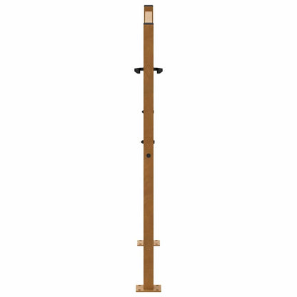 vidaXL Porte de jardin acier résistant aux intempéries design croisé