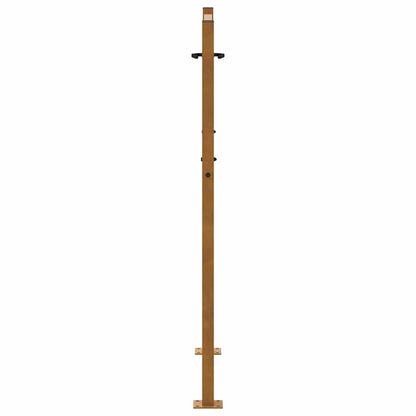 vidaXL Porte de jardin acier résistant aux intempéries design croisé