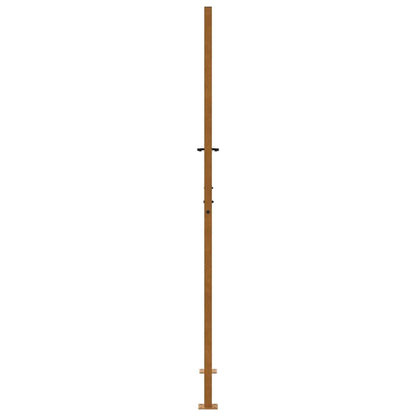 vidaXL Porte de jardin acier résistant aux intempéries design croisé