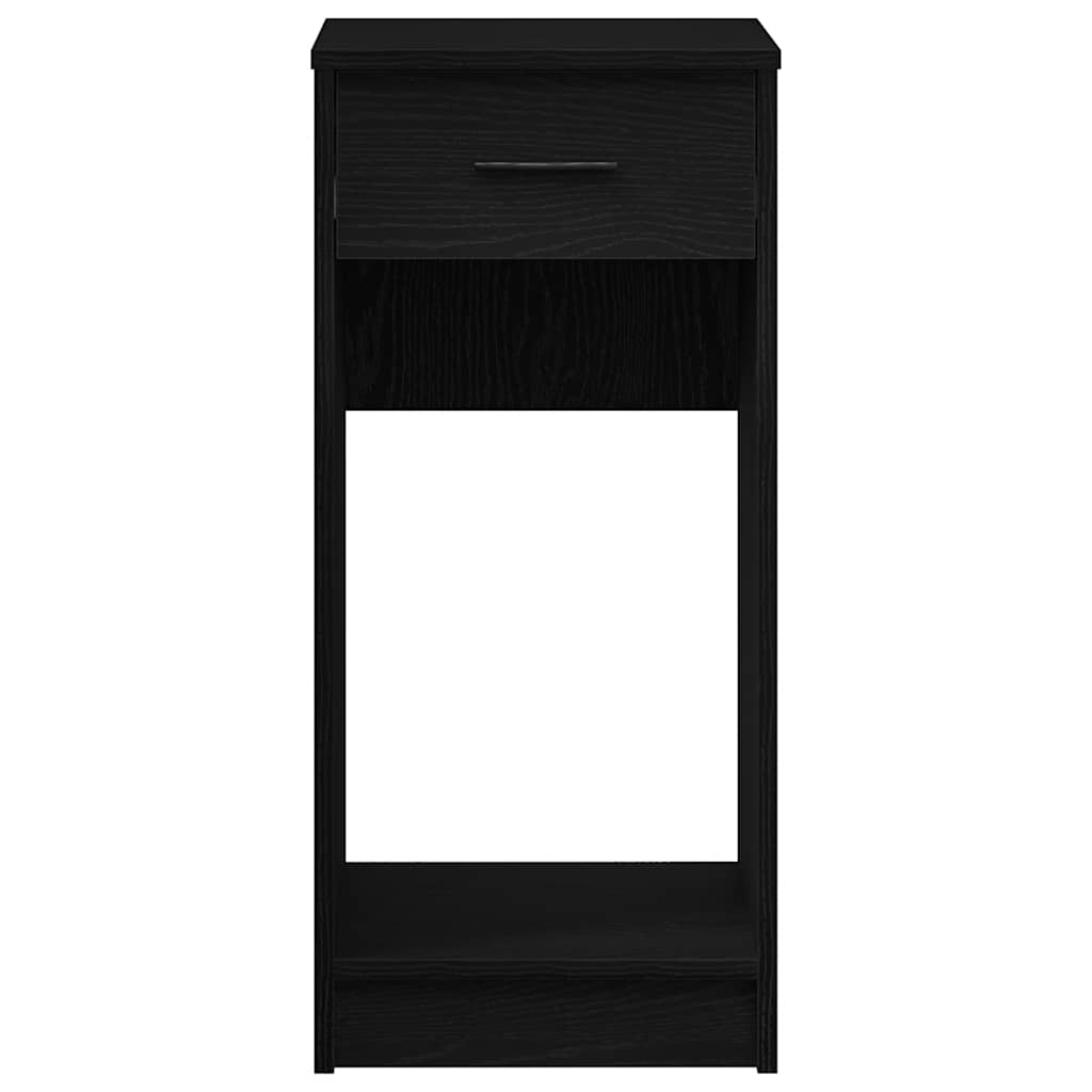 vidaXL Support de tour d'ordinateur avec tiroir noir 35x45x77 cm