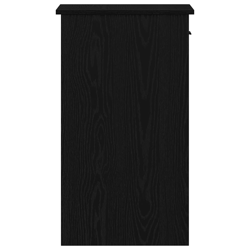 vidaXL Support de tour d'ordinateur avec tiroir noir 35x45x77 cm