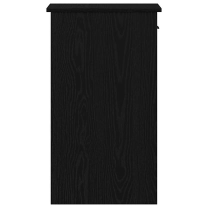 vidaXL Support de tour d'ordinateur avec tiroir noir 35x45x77 cm