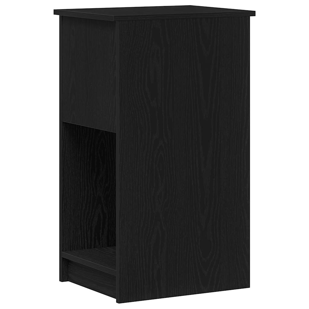 vidaXL Support de tour d'ordinateur avec tiroir noir 35x45x77 cm