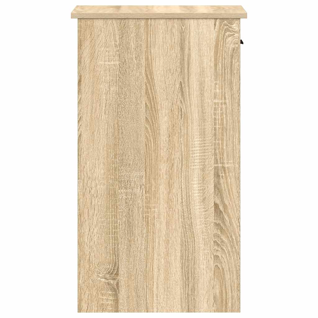 vidaXL Support de tour d'ordinateur et tiroir chêne sonoma 35x45x77 cm