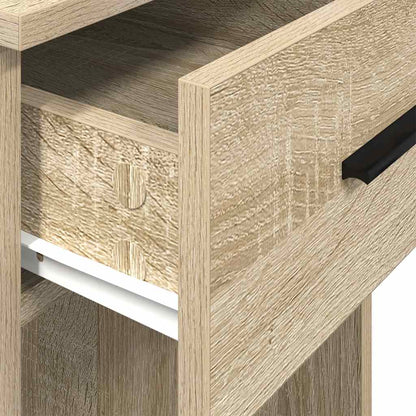 vidaXL Support de tour d'ordinateur et tiroir chêne sonoma 35x45x77 cm