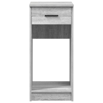 vidaXL Support de tour d'ordinateur et tiroir sonoma gris 35x45x77 cm