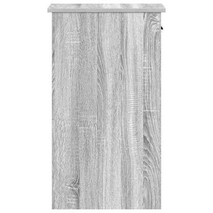 vidaXL Support de tour d'ordinateur et tiroir sonoma gris 35x45x77 cm