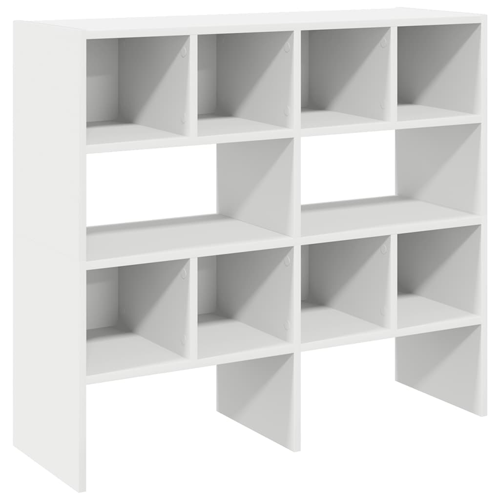 vidaXL Étagères à chaussures empilables 2 pcs blanc 89,5x30x40 cm