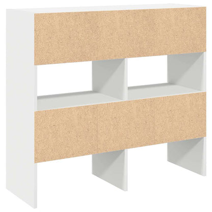 vidaXL Étagères à chaussures empilables 2 pcs blanc 89,5x30x40 cm