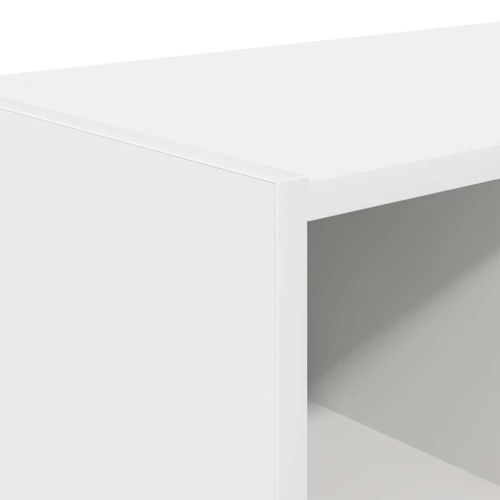 vidaXL Étagères à chaussures empilables 2 pcs blanc 89,5x30x40 cm
