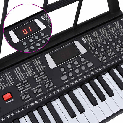 vidaXL Clavier de piano électrique 61 touches et pupitre pour enfants