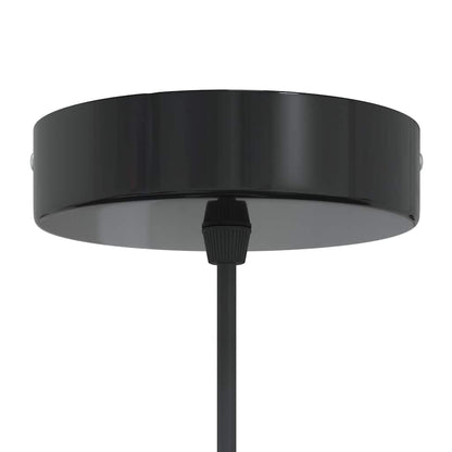 vidaXL Lampe suspendue réglable hauteur E27 blanc brillant Ø31cm métal