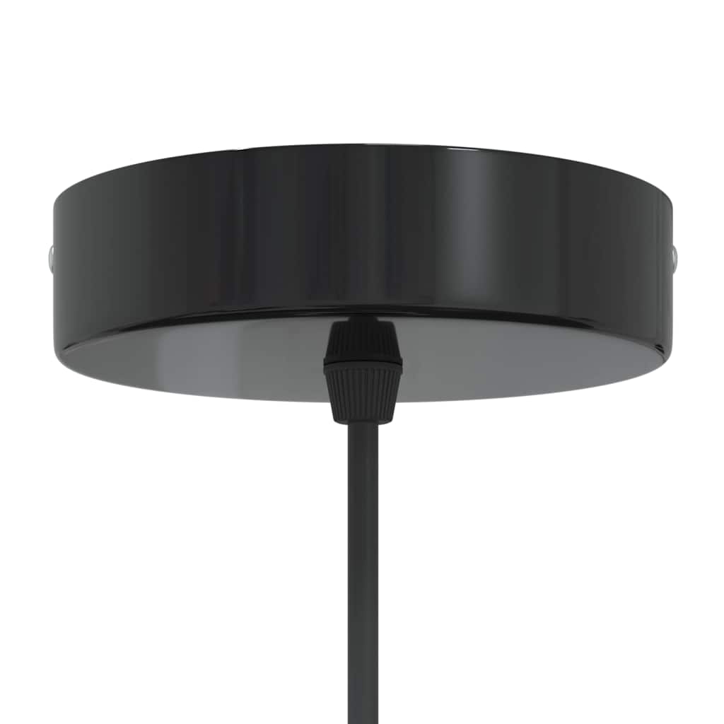 vidaXL Lampe suspendue réglable hauteur E27 noir brillant Ø22 cm métal
