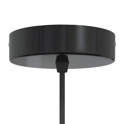 vidaXL Lampe suspendue réglable hauteur E27 noir brillant Ø22 cm métal
