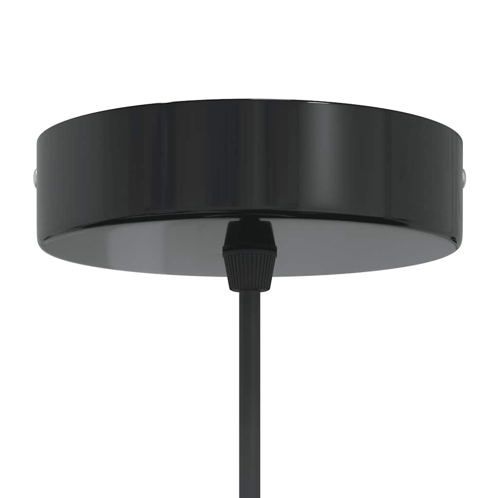 vidaXL Lampe suspendue réglable hauteur E27 blanc brillant Ø22cm métal