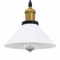 vidaXL Lampe suspendue réglable hauteur E27 blanc brillant Ø22cm métal