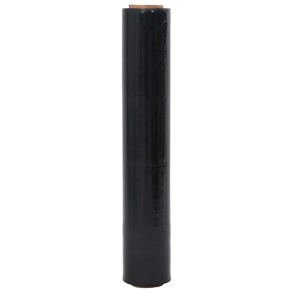 vidaXL Film étirable 2 pcs noir 30 μm 50 cm x 150 m