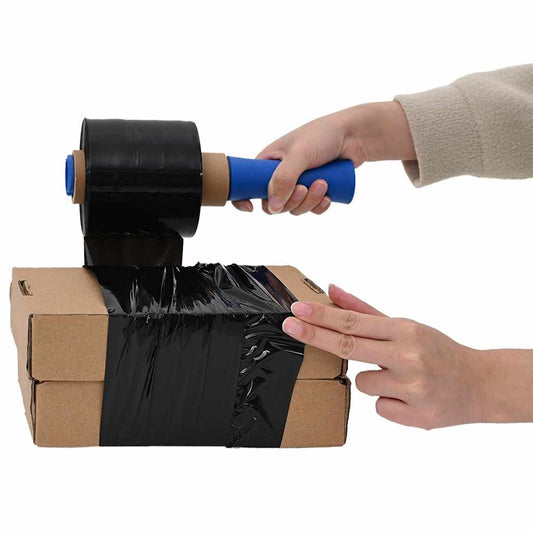 vidaXL Films étirables 50 pcs noir 23 μm 10 cm x 150 m