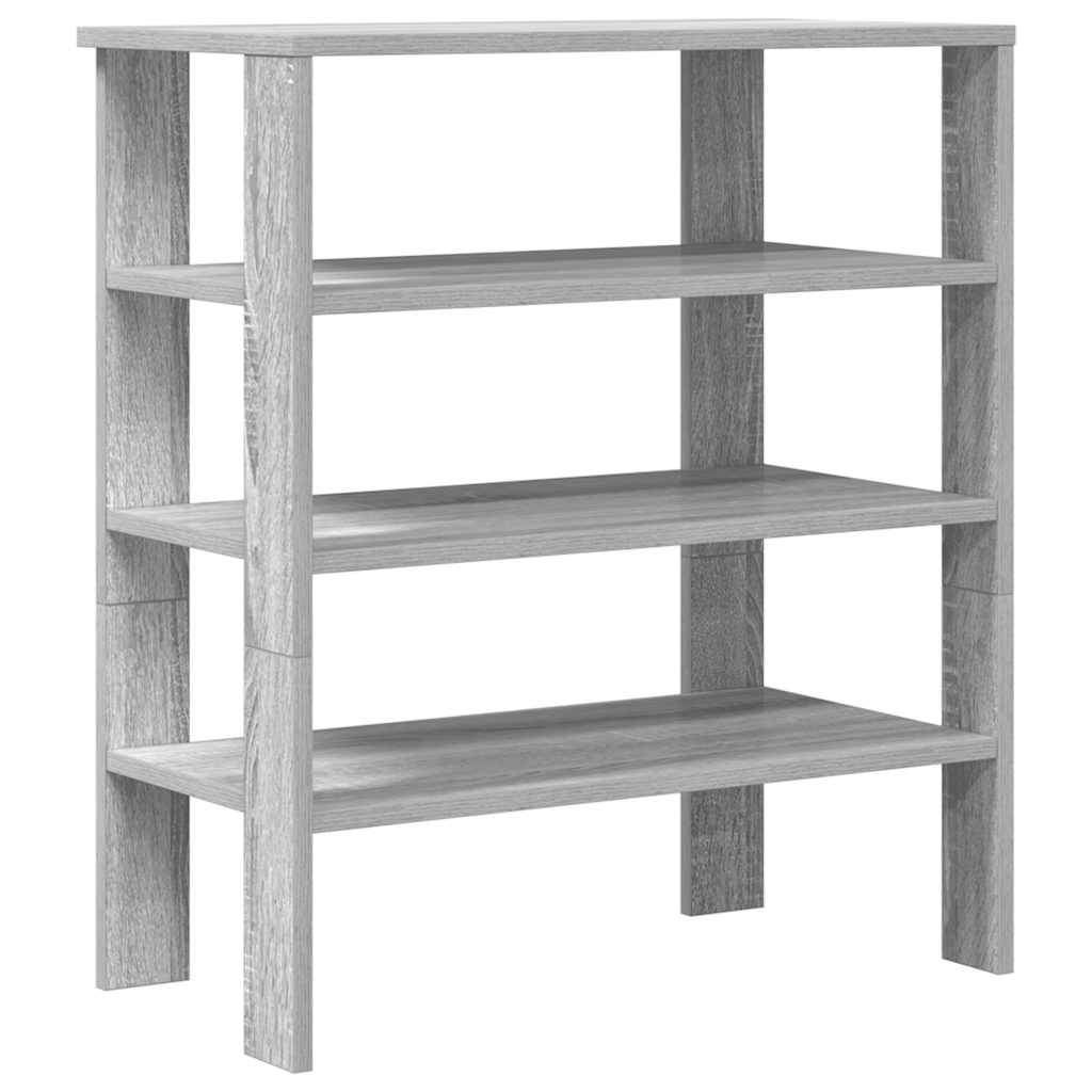 vidaXL Étagère à chaussures sonoma gris 61x32x70 cm bois d'ingénierie