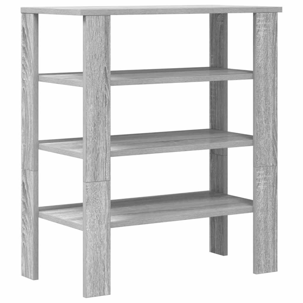 vidaXL Étagère à chaussures sonoma gris 61x32x70 cm bois d'ingénierie