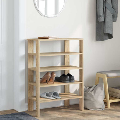 vidaXL Étagère à chaussures chêne sonoma 61x32x87,5 cm bois ingénierie