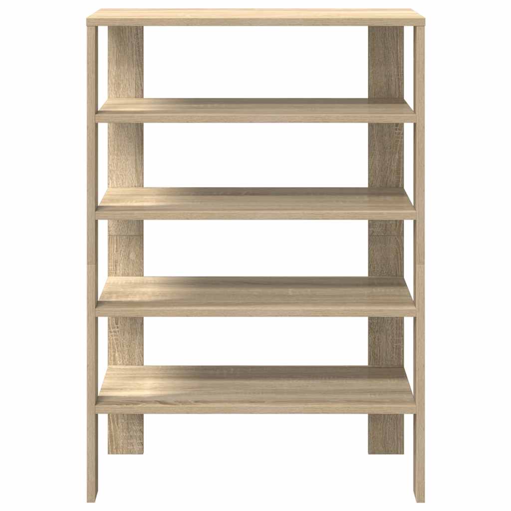 vidaXL Étagère à chaussures chêne sonoma 61x32x87,5 cm bois ingénierie