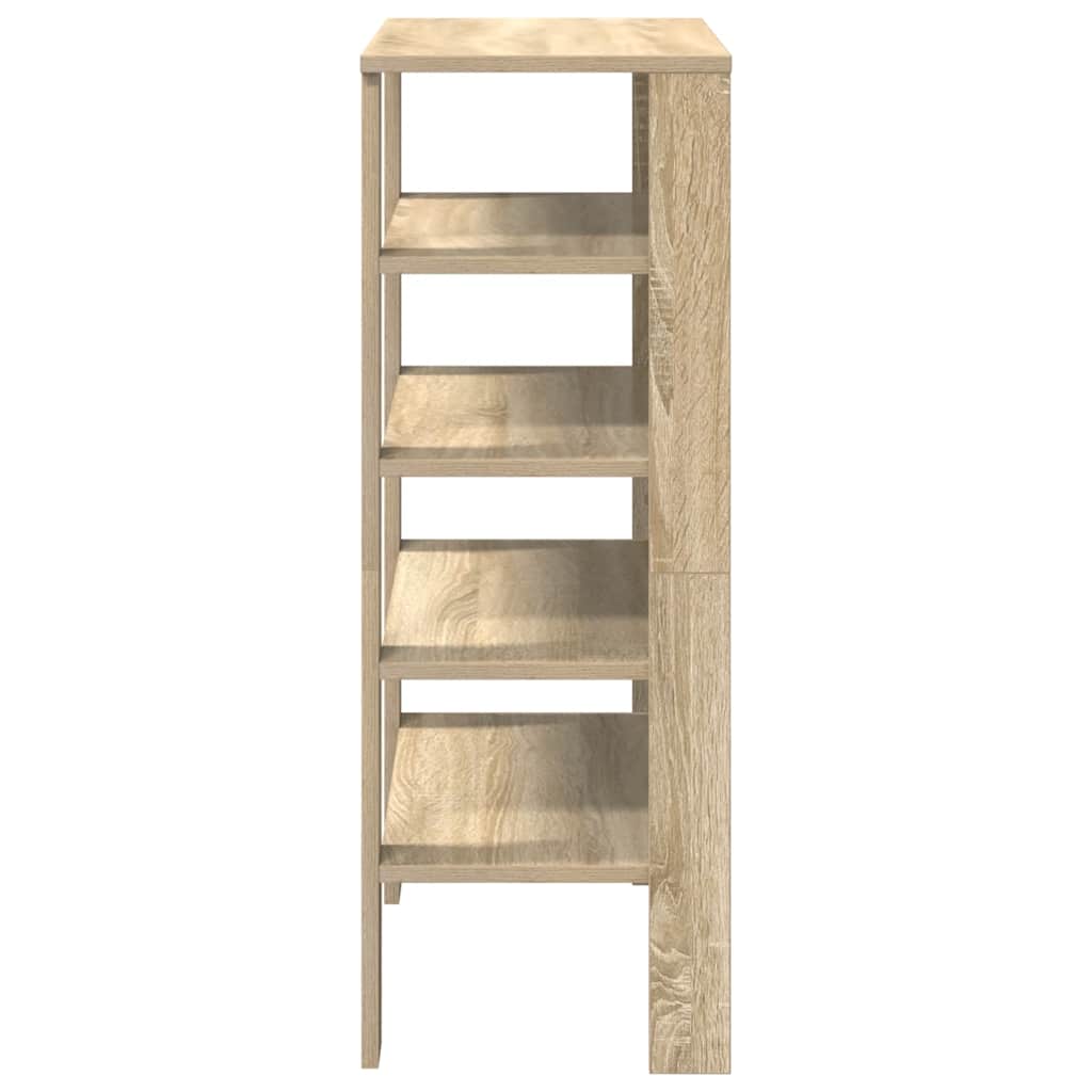 vidaXL Étagère à chaussures chêne sonoma 61x32x87,5 cm bois ingénierie