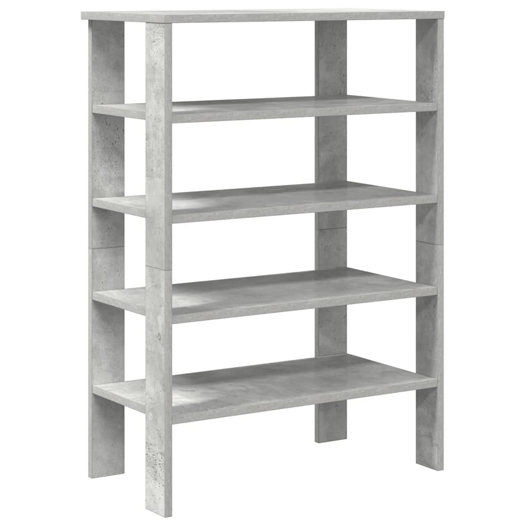 vidaXL Étagère à chaussures gris béton 61x32x87,5 cm bois d'ingénierie
