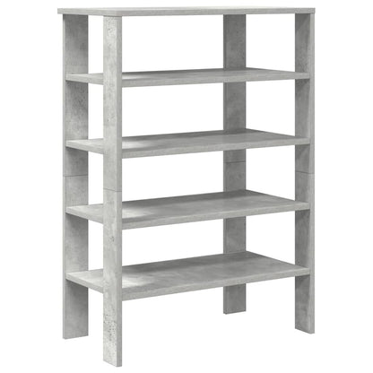 vidaXL Étagère à chaussures gris béton 61x32x87,5 cm bois d'ingénierie