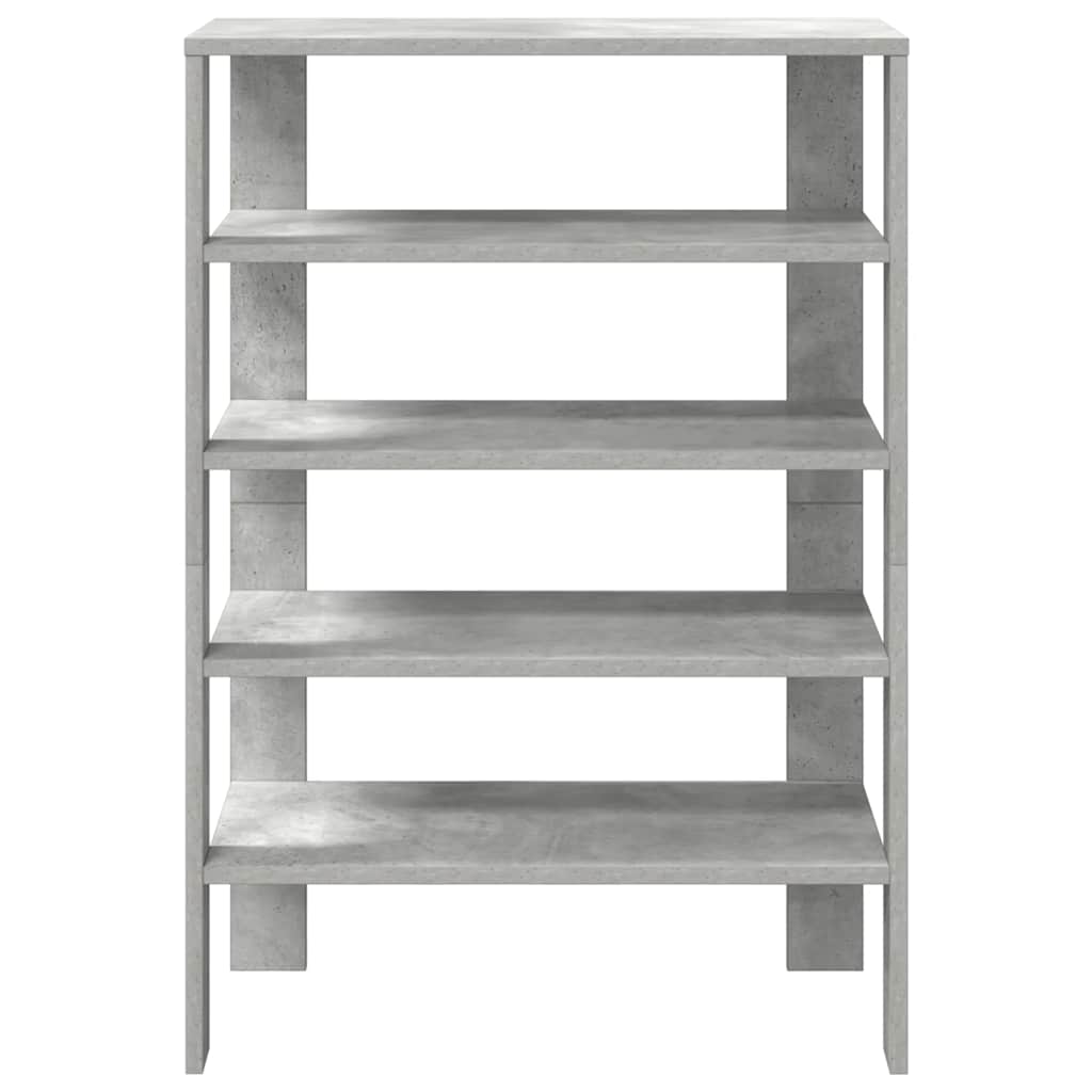 vidaXL Étagère à chaussures gris béton 61x32x87,5 cm bois d'ingénierie