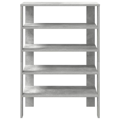 vidaXL Étagère à chaussures gris béton 61x32x87,5 cm bois d'ingénierie