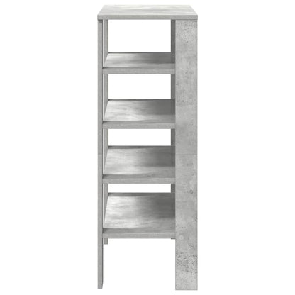 vidaXL Étagère à chaussures gris béton 61x32x87,5 cm bois d'ingénierie