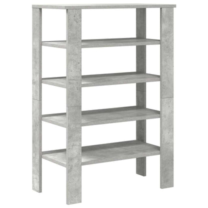 vidaXL Étagère à chaussures gris béton 61x32x87,5 cm bois d'ingénierie
