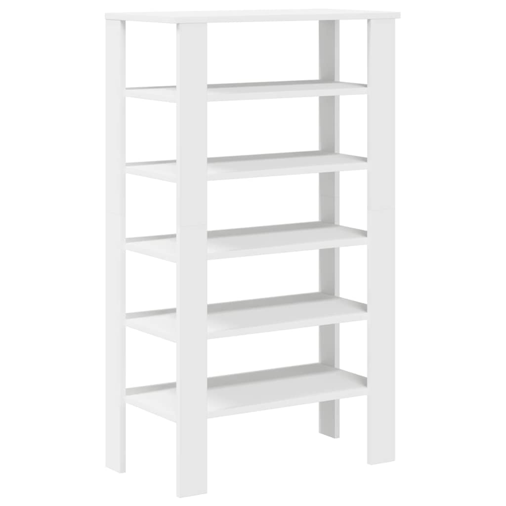 vidaXL Étagère à chaussures blanc 61x32x105 cm bois d'ingénierie