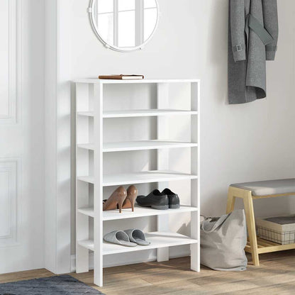 vidaXL Étagère à chaussures blanc 61x32x105 cm bois d'ingénierie