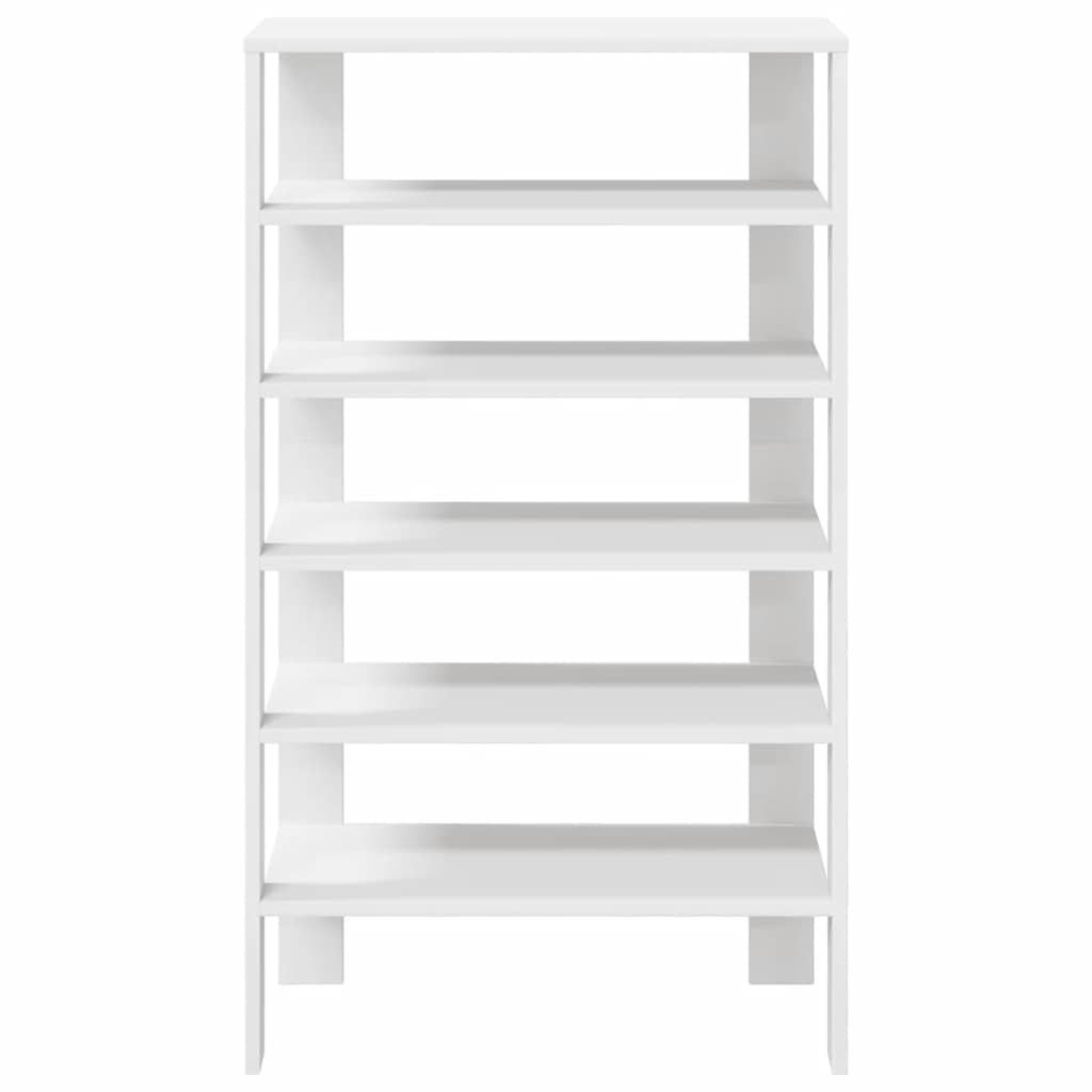 vidaXL Étagère à chaussures blanc 61x32x105 cm bois d'ingénierie