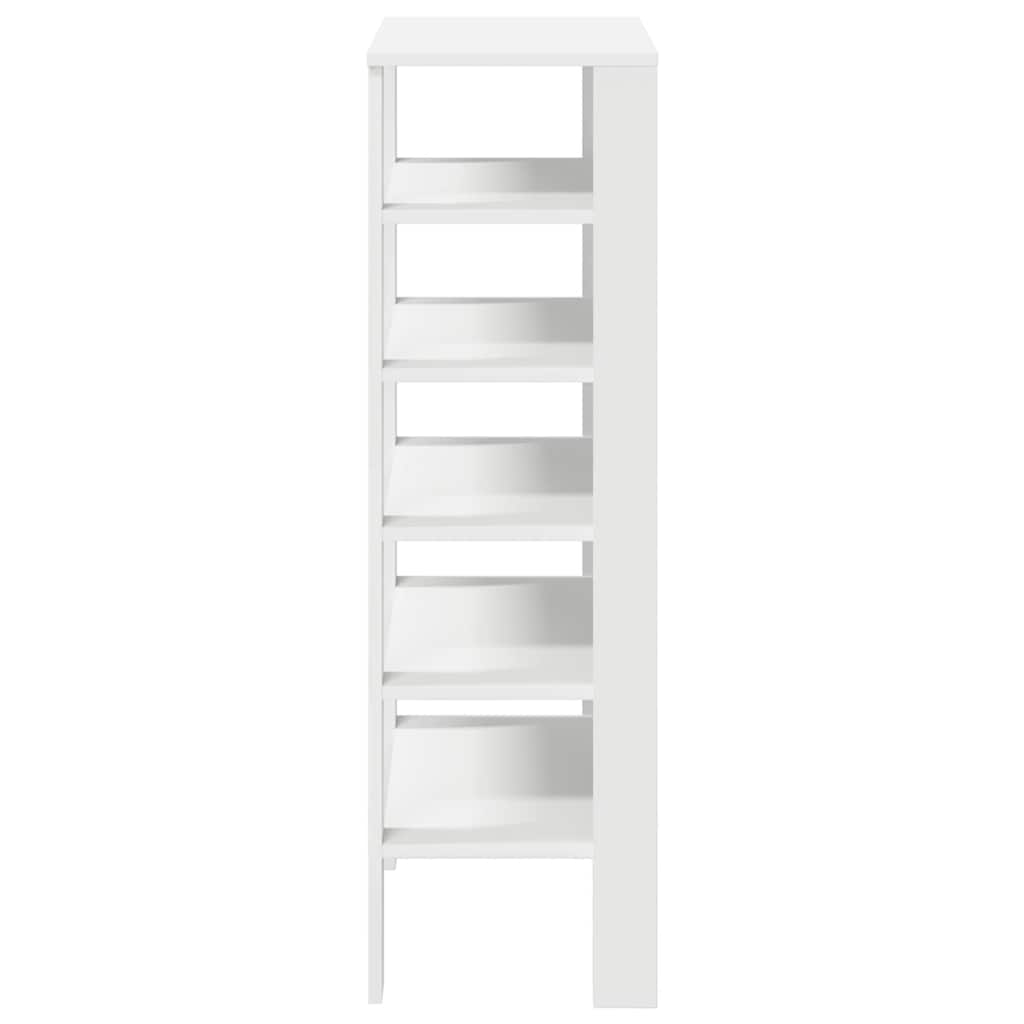 vidaXL Étagère à chaussures blanc 61x32x105 cm bois d'ingénierie
